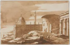View of Ancient Buildings, second half 17th century. Creator: Jacob van der Ulft (Dutch, 1627-1689)