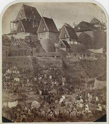 View of Antsahatsiroa, Madagascar, 1862-65. Creator: William Ellis