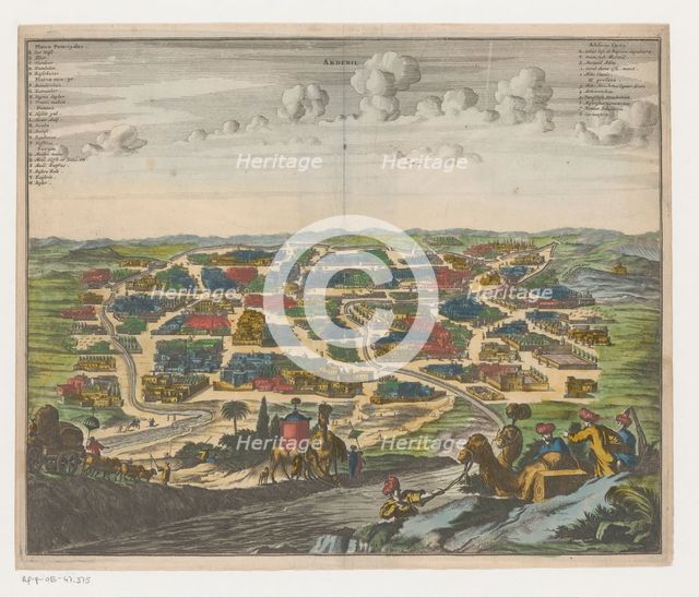 View of Ardabil, c.1674. Creator: Gaspar Bouttats.