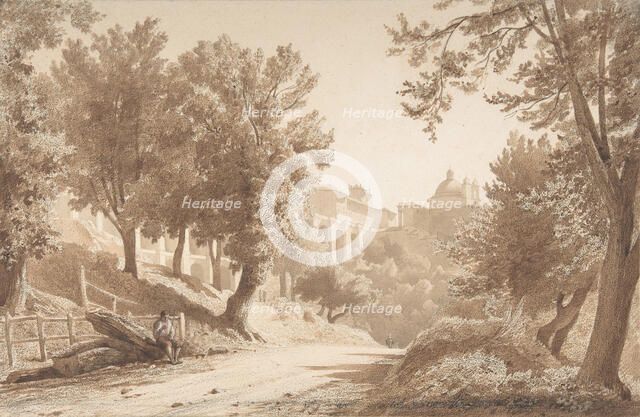 View of Ariccia, 1853. Creator: Jean Achille Benouville.