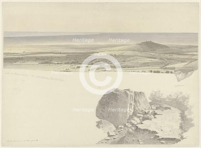 View of Ariccia from Genzano, c.1810-c.1812. Creator: Josephus Augustus Knip.