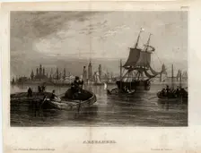 View of Arkhangelsk, 1833. Artist: Anonymous