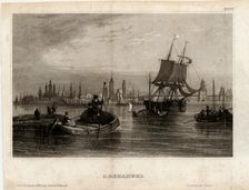 View of Arkhangelsk, 1833. Artist: Anonymous