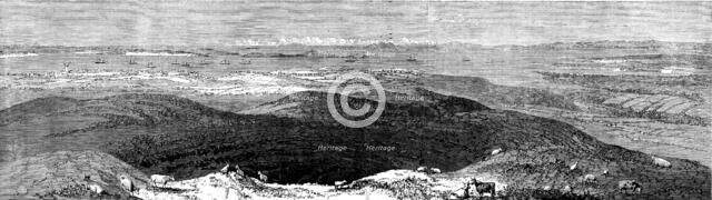 View of Auckland, from the crater of Mount Eden..., 1862. Creator: Unknown.