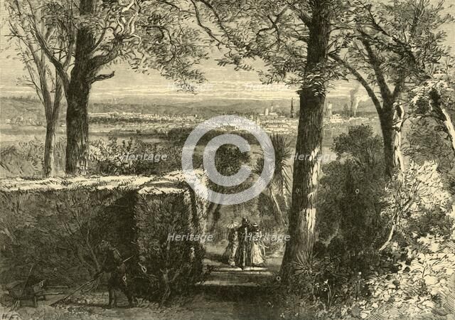 'View of Augusta, from Summerville', 1872.  Creator: Harry Fenn.