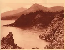View of Aurelius peak and Cap Roux, Le Trayas 1930. Creator: Unknown
