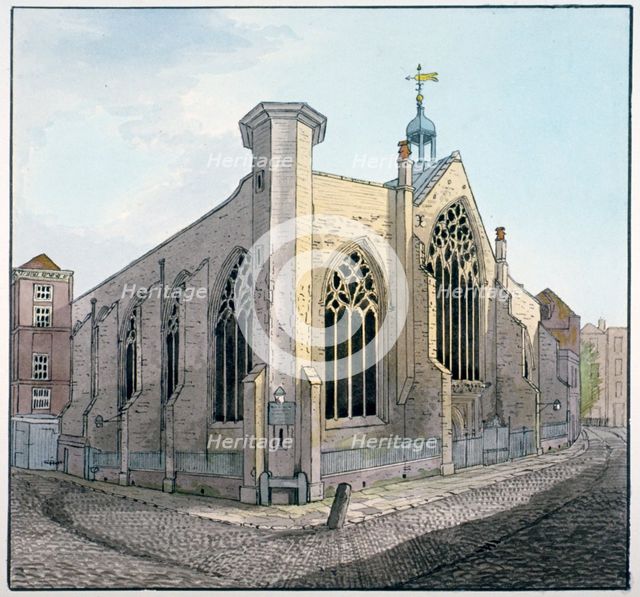View of Austin Friars, City of London, c1800.                                                   Artist: Anon