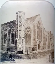 View of Austin Friars from the the north west, 1865. City of London. Artist: Anon