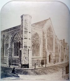 View of Austin Friars from the the north west, 1865. City of London. Artist: Anon