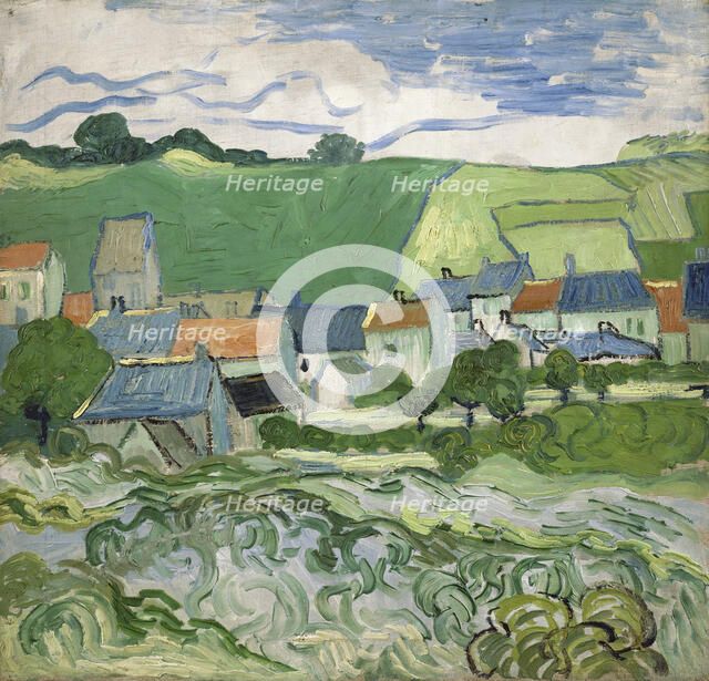 View of Auvers, 1890. Artist: Gogh, Vincent, van (1853-1890)