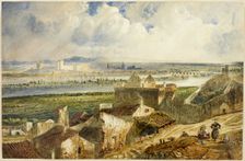 View of Avignon (from Villeneuve les Avignon), 1823/69. Creator: Paul Huet