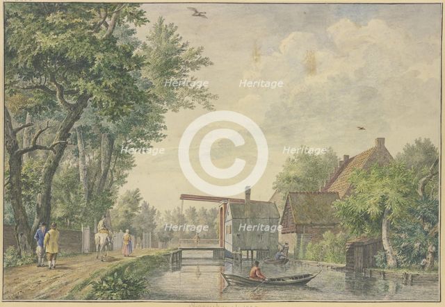View of Baambrugh, 18th century. Creator: Johannes de Bosch.