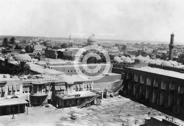 View of Baghdad from a block tower, 31st British general hospital, Mesopotamia, WWI, 1918. Artist: Unknown