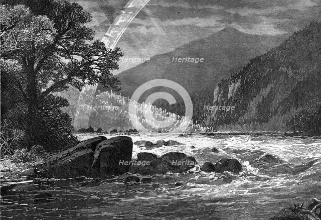 View of Balcony Falls, James River, Virginia, USA, 1877. Artist: Unknown