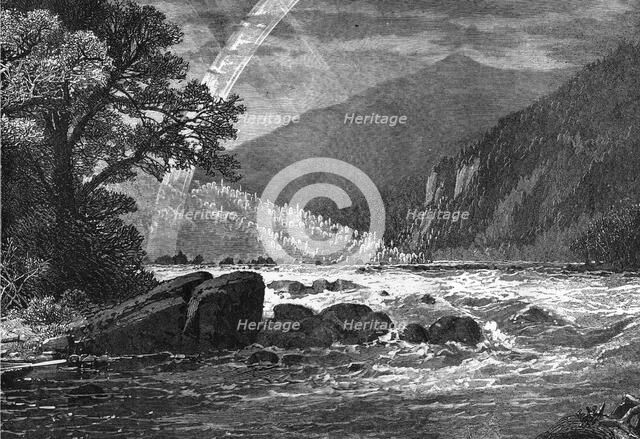 View of Balcony Falls, James River, Virginia, USA, 1877. Artist: Unknown