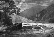 View of Balcony Falls, James River, Virginia, USA, 1877