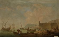 View of Barcelona from the East, c1787. Creator: Mariano Ramon Sanchez
