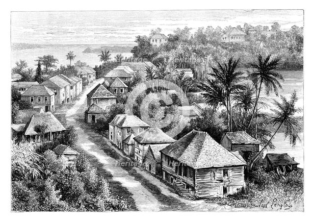 View of Basse-Terre, Guadeloupe, c1890. Artist: Unknown
