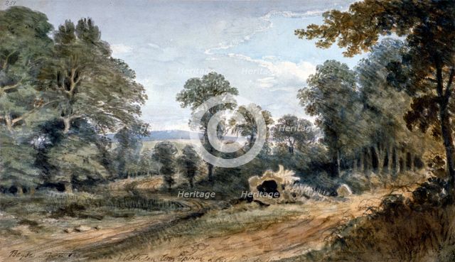 View of Bayswater Hill, London, 1803. Artist: William Crotch