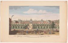 View of Bethlem Royal Hospital in London, 1747. Creator: Thomas Bowles