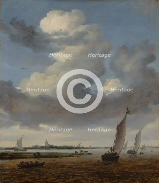 View of Beverwijk from the Wijkermeer. Creator: Salomon Ruysdael.