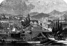 View of Bilbao, Spain, from the railway station, 1862. Creator: Unknown