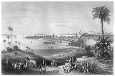 View of Bombay showing the fort c1860
