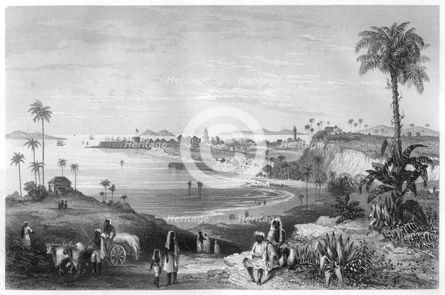 'View of Bombay showing the fort', c1860. Artist: Unknown