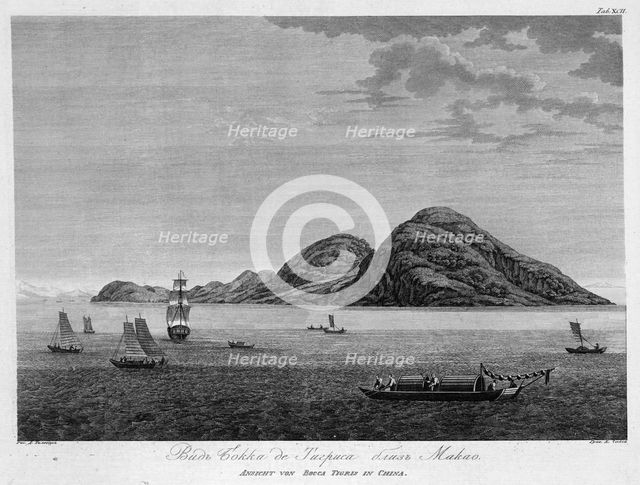 View of Boca De Tigres Near Macao, 1813. Creator: Koz'ma Vasil'evich Chesky.