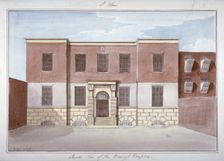 View of Borough Compter, a debtors prison in Mill Lane, Bermondsey, London, 1826. Artist: G Yates