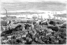 View of Boston from Bunker's Hill, Massachusetts, c1770s (c1880)