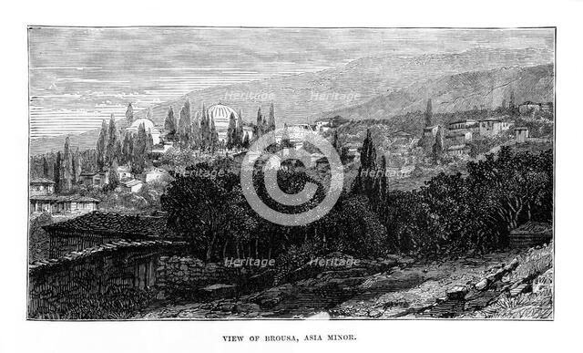 'View of Brousa, Asia Minor', 19th century. Artist: Unknown