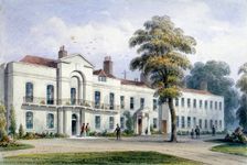 View of Brompton Lodge, Kensington, London, 1857. Artist: Thomas Hosmer Shepherd