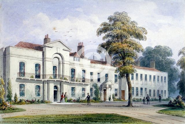 View of Brompton Lodge, Kensington, London, 1857. Artist: Thomas Hosmer Shepherd