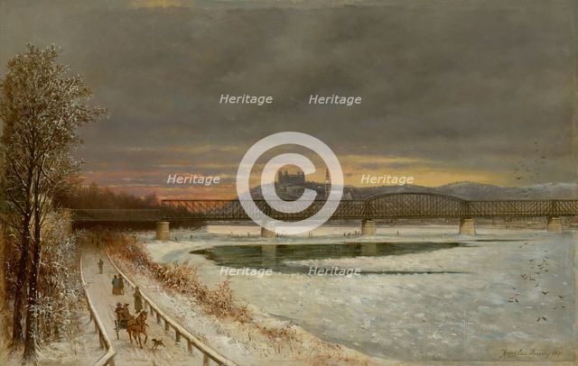 View of Bratislava, 1891. Creator: Eduard Majsch.