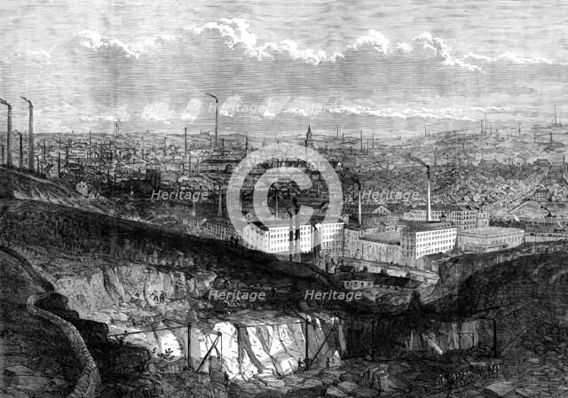 View of Bradford from Cliff Quarry, 1873. Creator: Unknown.