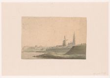 View of Breda from the river, 1700-before 1827. Creator: Anon