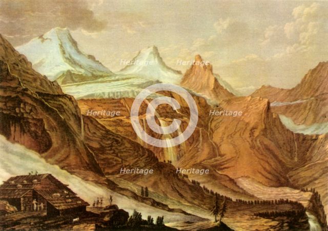 'View of Breit-Lauwinen', c1782-1785, (1946). Creator: Charles-Melchior Descourtis.