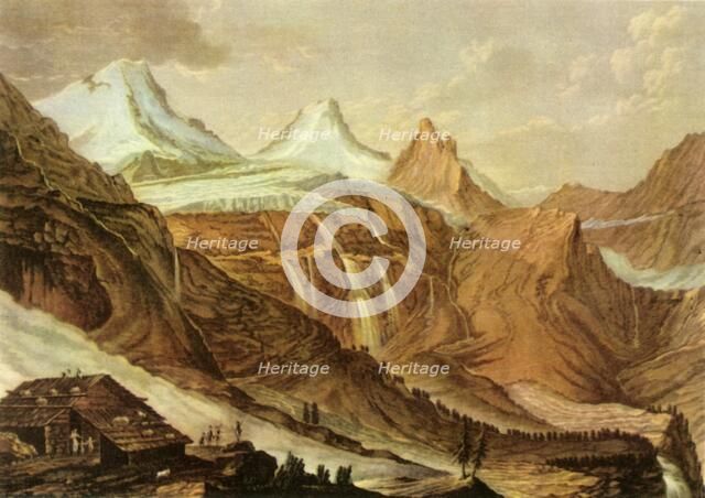 'View of Breit-Lauwinen', c1782-1785, (1946). Creator: Charles-Melchior Descourtis.