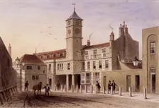 View of Bridge House in Bridge Yard, Tooley Street, Bermondsey, London, 1846