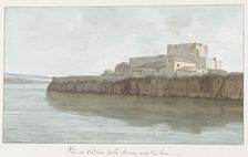 View of Brucoli Castle, "La Bruca", 1778. Creator: Louis Ducros