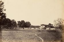 View of Bungalow and Grounds, 1850s. Creator: Unknown
