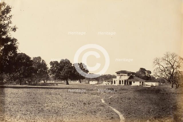 View of Bungalow and Grounds, 1850s. Creator: Unknown.