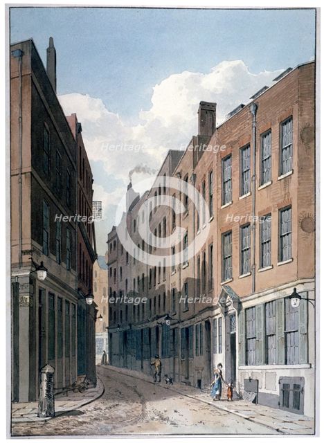 View of Bucklersbury, City of London, c1810. Artist: Unknown