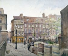 View of buildings in Great St Helen's, City of London, 1888. Artist: John Crowther