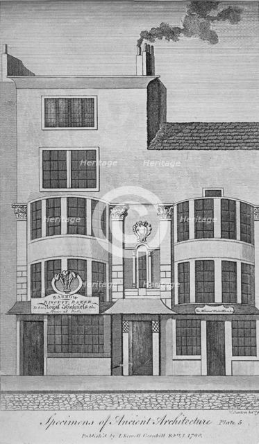View of buildings in Leadenhall Street, City of London, 1790. Artist: William Darton & Co