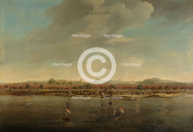View of Canton in China, c.1662-c.1663. Creator: Johannes Vinckboons.