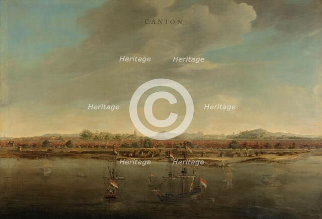 View of Canton in China, c.1662-c.1663. Creator: Johannes Vinckboons.