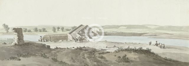 View of Canosa Bridge over the Ofanto River in Puglia, 1778. Creator: Louis Ducros.