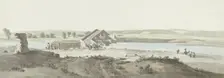 View of Canosa Bridge over the Ofanto River in Puglia, 1778. Creator: Louis Ducros